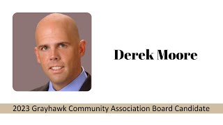 2023 GCA Board Candidate:  Derek Moore