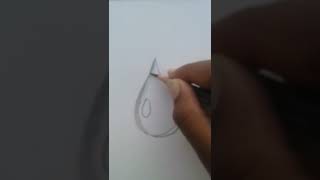 3d water drop / easy pencil drawing / easy 3d water drop drawing