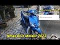 Blue metalic gloss nmax feat Dashboar coating Original Grey