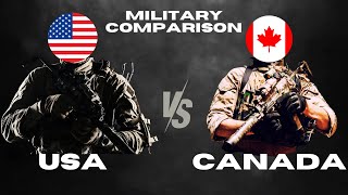 USA vs Canada Military Power Comparison | Canada vs USA Military Power 2024