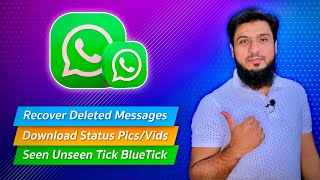 How to Recover Whatsapp Deleted messages | Download Whatsapp Status Video | Whatsapp Unseen Tricks