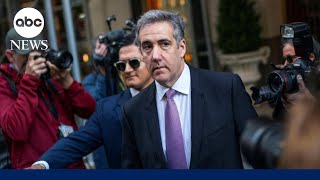 Michael Cohen returns to the witness stand for the final time