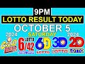 9pm Lotto Result Today October 5 2024 (Saturday) PCSO