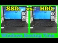 SSD vs HDD Windows Booting Time Comparison