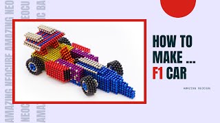 How to make F1 Car from Magnetic Balls (Satisfying) Neocube Video Trick - DIY 🚗🏎