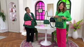 Lug x Wicked Satin Luxe Top Handle Flap Crossbody - Plie on QVC