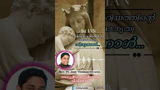 Daily Gospel Reflection | 1 JAN. 2025 | അനുദിന സുവിശേഷ വിചിന്തനം:Fr. Jose Thomas Azhikkakath O'Carm