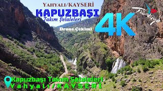 Kapuzbaşı Takım Şelaleleri / Yahyalı / KAYSERİ - 4K Drone Çekimi - 4 / 29.5.22