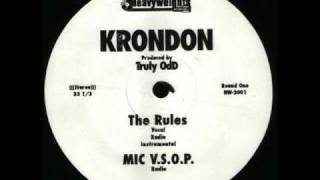 Krondon - The Rules / Thin Minutes