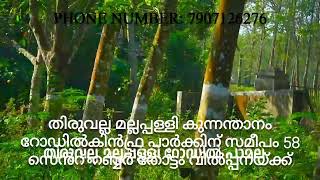 തിരുവല്ല മല്ലപ്പള്ളി കുന്നന്താനം  റോഡിൽകിൻഫ്ര പാർക്കിന് സമീപം 58 സെൻറ്  റബ്ബർ തോട്ടം വിൽപ്പനയ്ക്ക്