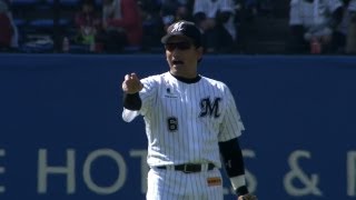 超スローで見ても軽快！井口の好守 2013.03.16 M-T