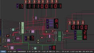 A basic programmable 4-BIT CPU. Digital Logic Sim. Multiply Program then Fibonacci #digitallogic