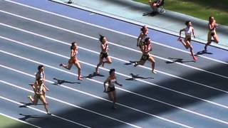 １３年全国高校総体陸上　７月３１日女子100m予選 ７組