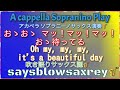 【癒し音楽】『beautiful sunday 』ソプラニーノサックス🎷アカペラ演奏　daniel boone・田中星児　歌詞付き english・日本語