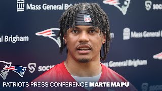 Marte Mapu: "I hold myself to a high standard." | New England Patriots Press Conference