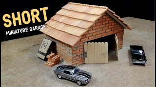 DIY Mini garage - BRICKLAYING - Mini bricks - #short