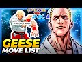 GEESE HOWARD MOVE LIST - Capcom vs. SNK 2: Mark of  the Millenium 2001 (CVS2)