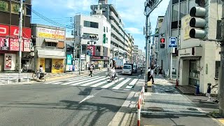 【都電荒川線(東京さくらトラム)】町屋駅前～熊野前間、右側車窓  Machiya-ekimae  Kumanomae