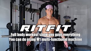 Full body workout, show you guys everything you can do use RitFit M1 multi-functional smith machine.