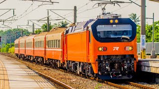 台鐵8778B次E500牽引莒光車廂試運轉六塊厝站通過-2024/12/06