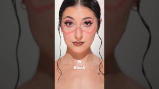 Applying my blush in letters!😊#blush #blushtrend #makeuptrends #makeup #макияж #maquillaje #ماكياج