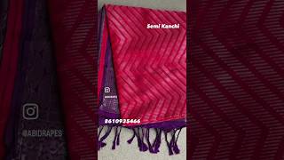 Semi Kancheepuram Sarees🌸Wapp:8610935466#new#kanchipuram#silk#saree#trending#ytshorts#viralvideo