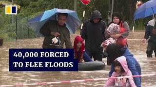 Nearly 40,000 people forced to flee flood-hit homes in southern Malaysia