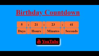 Time Countdown using HTML,CSS, JavaScript. Project N#5
