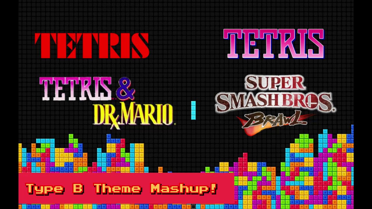 Tetris: Type B Theme MASHUP (NES+GB+SNES+SSBB) - YouTube