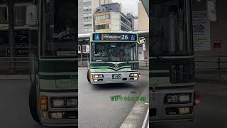 貴重な幕車‼️京都市バス走行シーン‼️(1517号車西工96MC日野KV234N1)