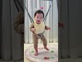 점퍼루 처음 타는 아기 너무 재밌어 재밌어💖 귀여운아기 5개월아기 아기 baby cute 4개월아기 점퍼루 졸리점퍼 귀여워 아기장난감 cutebaby