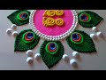 big rangoli design for diwali 🪔. dasara rangoli. simple rangoli designs.festival rangoli.