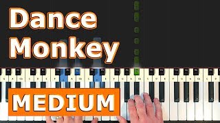 Tones and I - Dance Monkey - Piano Tutorial easy  [Sheet Music]