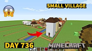 I build Small Village in Minecraft Creative mode 2024 Day 736