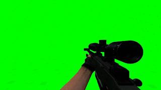 L96A1 Sniper Rifle - Fire \u0026 Reload - GreenScreen Pro's HD