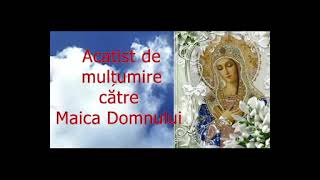 Acatist de Mulțumire către Maica Domnului - slujitor Dani