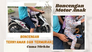 Boncengan Motor Matic Anak Harga 70ribuan kira2 aman gk ya | Cara Pasang Jok Boncengan Motor Anak