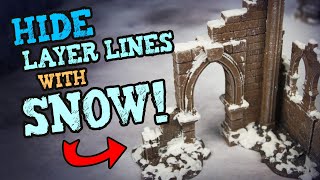 Get Smooth Layer Lines on Complex 3D Prints (PLA) + Snow Effects!