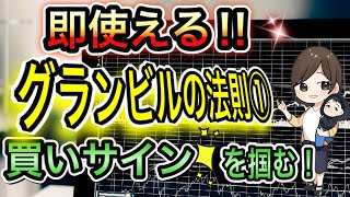 【即使える!!】バイナリーオプション　グランビルの法則①買いサインを掴む!!