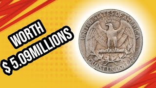 Top 5  Sought-After Washington Quarter Dollar Coins:Rare Quarters That Could Make You Millionaire!