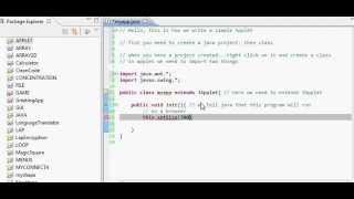 Simple JAVA Applet