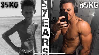 My 5 Year Natural Body Transformation (13-18)