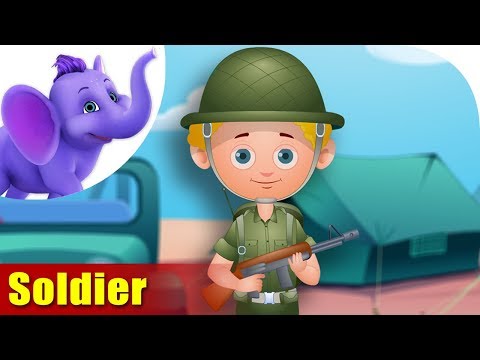 What word rhymes with soldier?