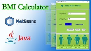 Java Swing BMI Calculator | NetBeans IDE