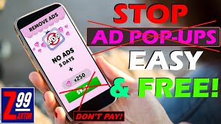 Stop Ads and Ad Pop-Ups on Your Android Phone EASY, QUICK, and FREE!!