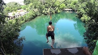 Hot Fly over the Lake at Hot Park