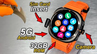 5G Android SmartWatch With SimCard Insert \u0026 Camera⚡️U8 Ultra 5G (3GB RAM + 32GB ROM + GPS + WiFi)