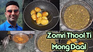 Zomri Thool Ti Mong Daal Kashmiri Dish | Fried Eggs \u0026 Moong Dal Recipe