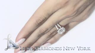 ER-0238 - 2.24 Carat H-VS2 Radiant Cut Natural Diamond Engagement Ring 18k Vintage Style