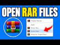 How To Open RAR Files in Windows (Extract .RAR Files Easily)